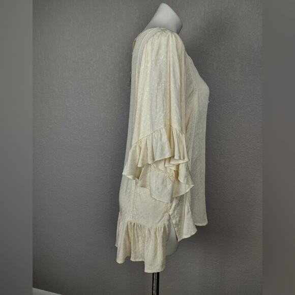 Matilda Jane Believe In You Ruffle Sleeve Boho Tunic Top S - Picture 4 of 16